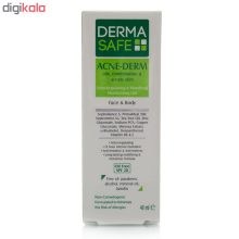 ژل مرطوب کننده درماسیف مدل ACNE-DERM حجم 40 میلی لیتر