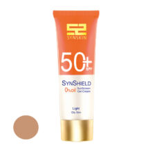 کرم ضد آفتاب رنگی ساین اسکین SPF 50 مدل Syn Shield ‌مناسب برای پوست‌های چرب روشن حجم 50 میلی‌لیتر(انقضا 2027/04)